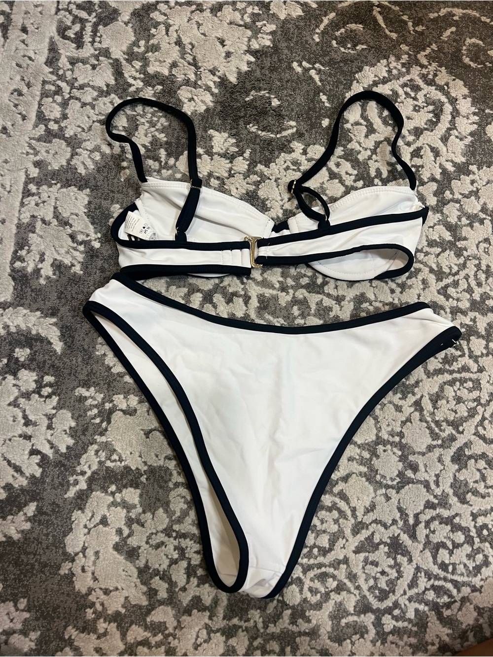 LPA Alessa Top and Bottom in White & Black - Picture 3 of 4